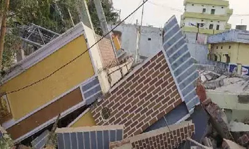 Three-storey building collapsed in Siddipet, one injured