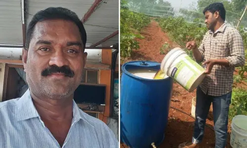 S Veeramadhav, Old-age home organiser and Katla Srinivas, farmer