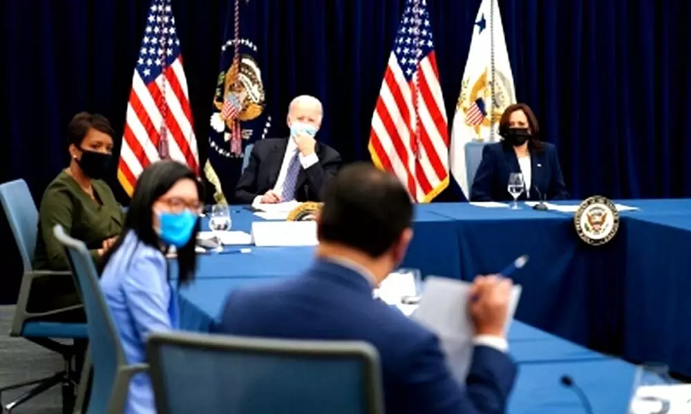 Biden, Harris condemn anti-Asian violence during Atlanta visit