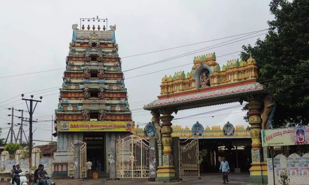 A view of Karaka Chettu Polamamba temple in Visakhapatnam