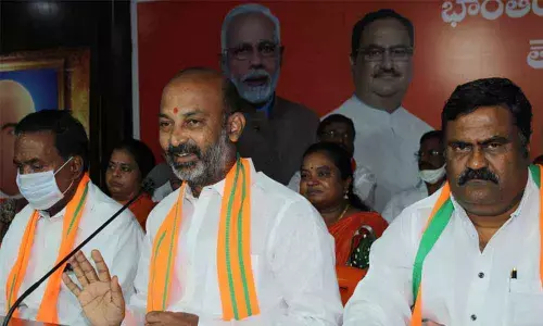 Telangana BJP chief Bandi Sanjay Kumar