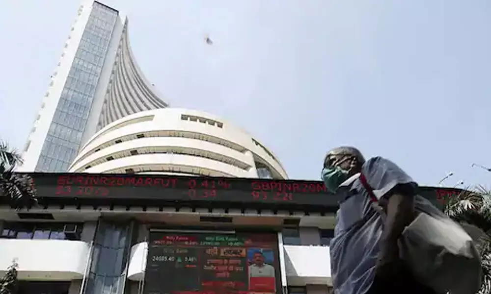 Sensex ends 87 points lower; financial stocks drag