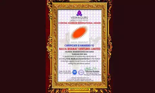 NBVL gets ‘Corona Warriors International Award’