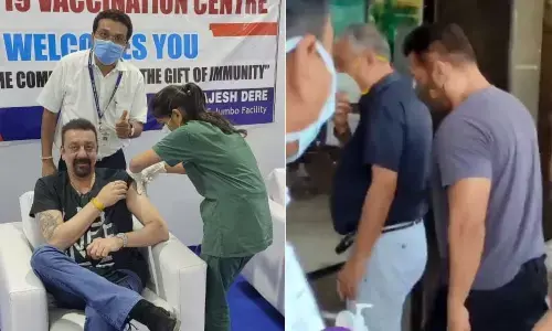 Salman Khan And Sanjay Dutt Take The First Dosage Of Covid-19 Vaccine