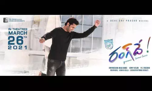 Nithiins Post For Rang De Promotions Wins Hearts of Netizens