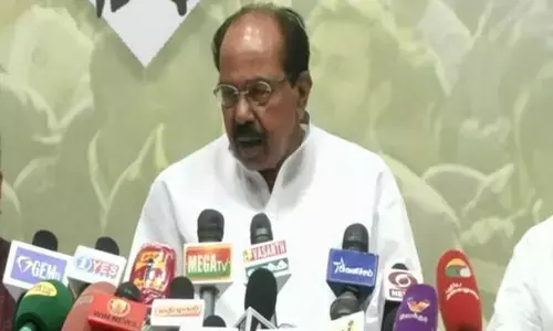 Senior Congress leader Veerappa Moily