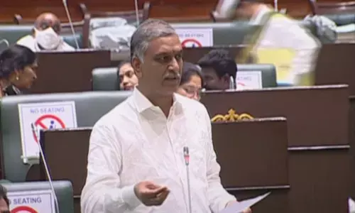finance minister Harish Rao in the assembly budget session
