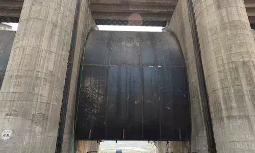 Trial run successful for lifting radial gates of Polavaram project