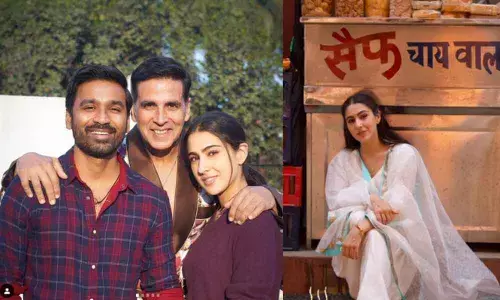 Sara Ali Khan Poses At Saif Chai Wala Tea Stall And Showers Her Love On Her Dad