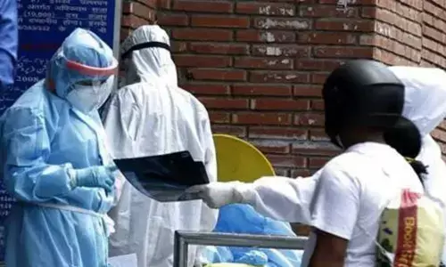 Prakasam District Collector Dr Pola Bhaskara speaking to officials at GGH in Ongole on Wednesday