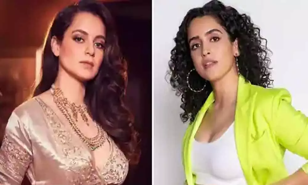 Kangana Ranaut and Sanya Malhotra