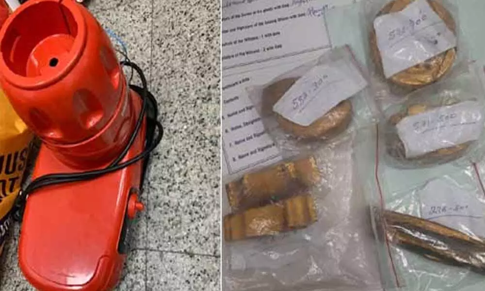 2.5 kg gold concealed in mixer grinder seized at Hyderabad airport