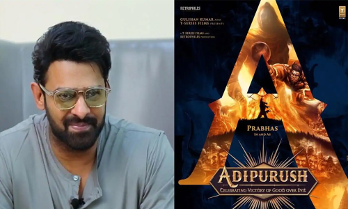 Prabhas and Adipurush movie poster