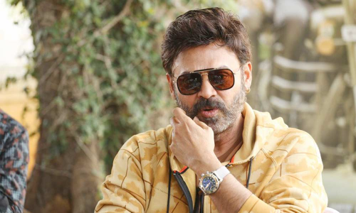 Victory Venkatesh in Drushyam 2 set