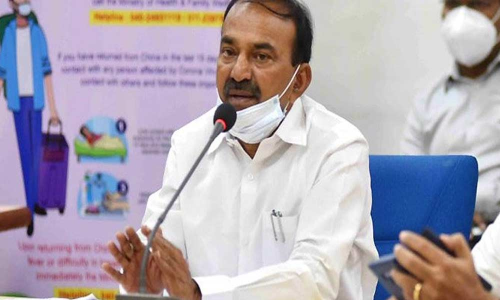 Health Minister Eatalal Rajendar