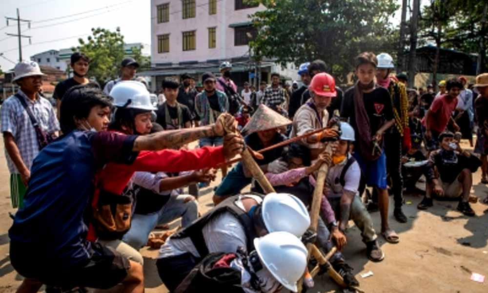 5 dead in Myanmar as crackdown on protests continue