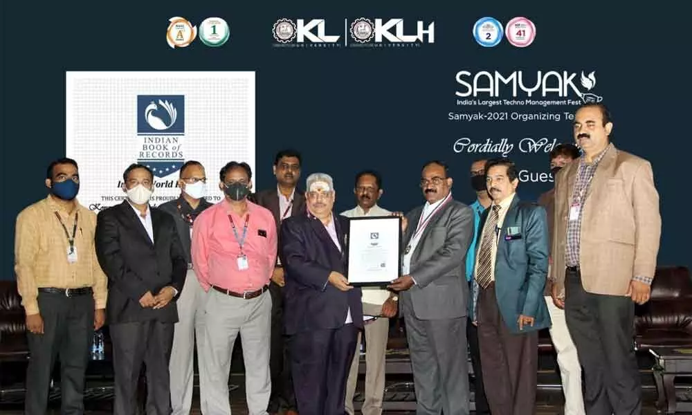 KL University awarded India World Record