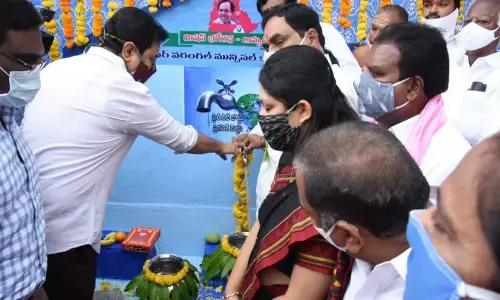 KTR inaugurates daily water supply in Warangal