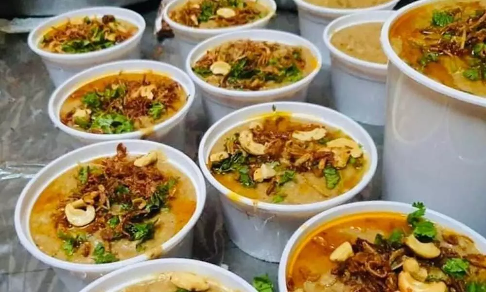 Haleem traders woo customers with free home delivery