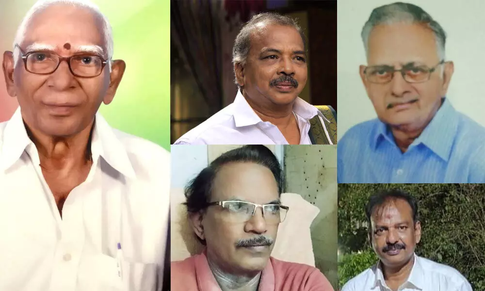 GRK Murthy, Gopi Naidu, P Pandurangarao, P Brahmananda Rao and VV Narayana Patrudu