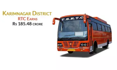 Karimnagar District RTC earns Rs 185.48 crore during 2020-21