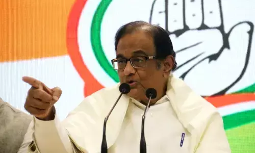 Congress leaders P Chidambaram