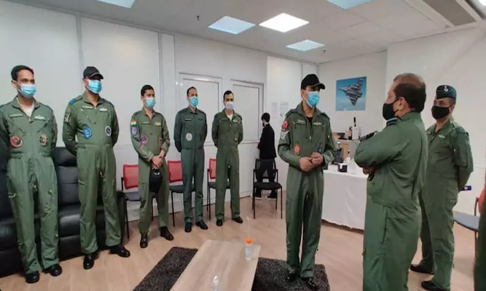 IAF Chief Bhadauria visits Rafale Conversion Training Center, Bordeaux- Merignac