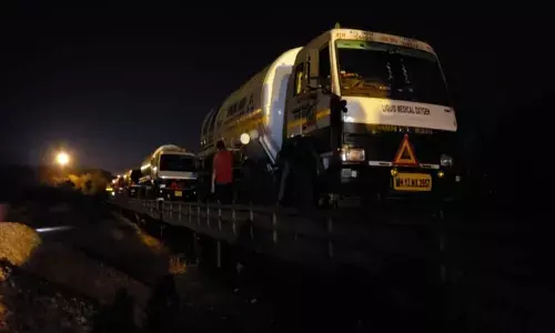 First Oxygen Express reaches RINL in Visakhapatnam