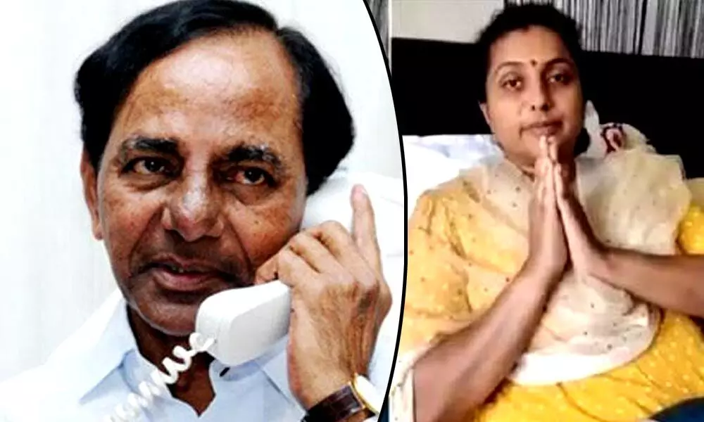 CM KCR phone call to AP MLA Roja, enquires about her health condition