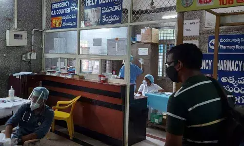 Help desk at GGH in Vijayawada