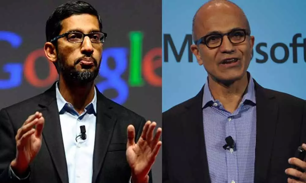 Indian-American CEO of Microsoft Satya Nadella and his Google counterpart Sundar Pichai on Monday extended their support to India amid a record surge in coronavirus cases.