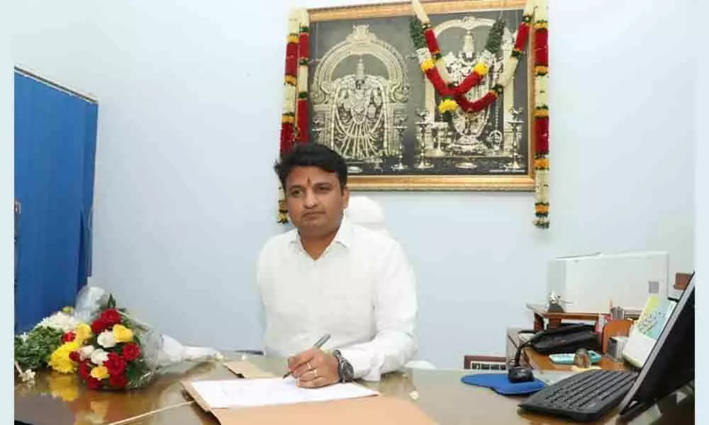 Municipal Commissioner Girisha has declared the Tirupati city a containment zone.