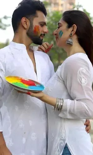 Cool Pics Of Bigg Boss Love Birds Rahul Vaidya And Disha Parmar