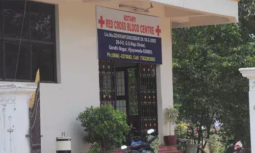 Rotary Red Cross Blood Centre at Gandhi Nagar in Vijayawada