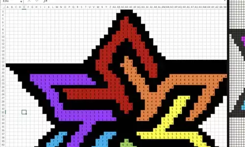 simple pixel art templates