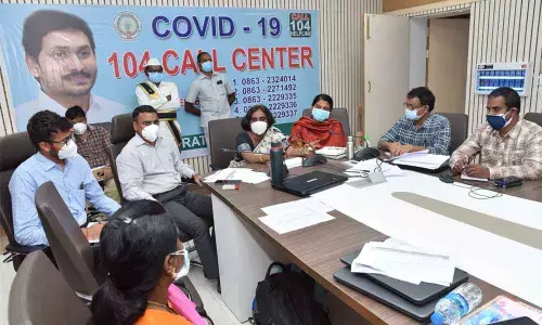 District Collector Vivek Yadav addressing a meeting in Guntur on Wednesday