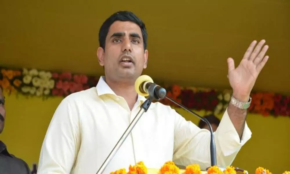 Telugu Desam National General Secretary Nara Lokesh