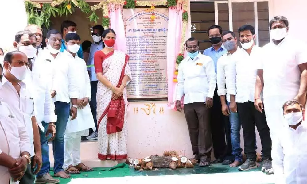 Education Minister Sabitha Indra Reddy inaugurates electric substation