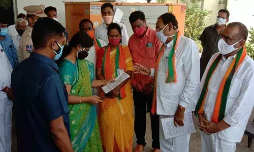 Former MLA and RTC chairman and BJP district president, Somarapu Satyanarayana