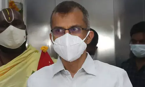 Energy Secretary Srikanth Nagulapalli inaugurating new corporate office of APSECM in Vijayawada on Thursday