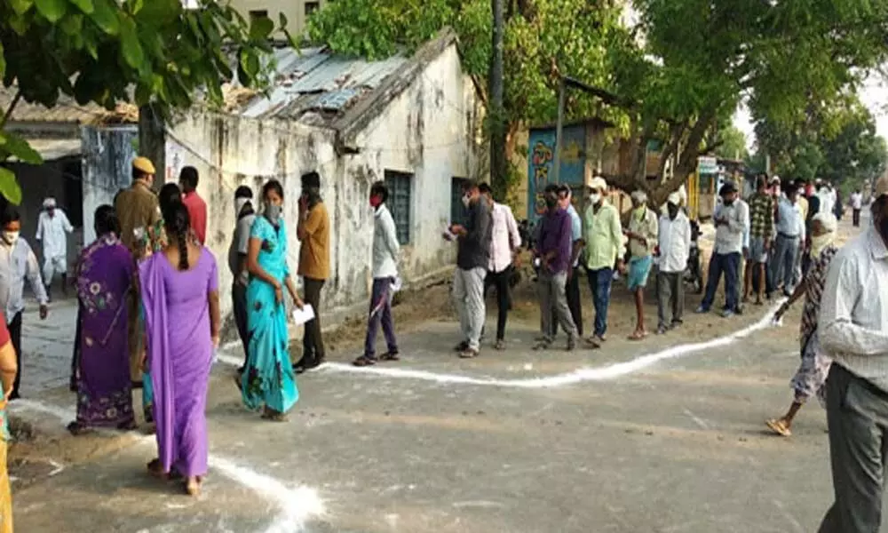 Polling for 5 municipalities and 2 municipal corporations begin in Telangana