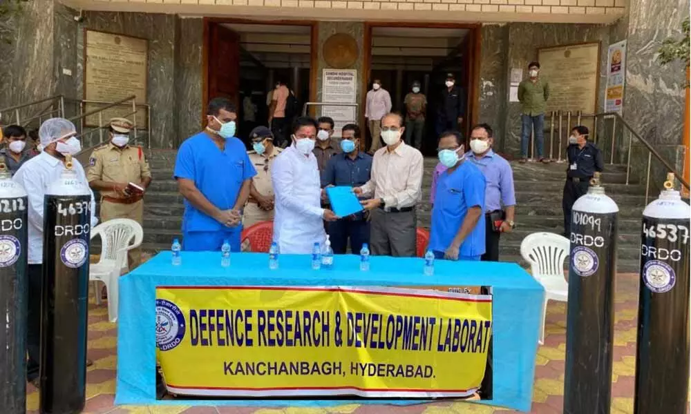Gandhi Hospital receives oxygen supplies