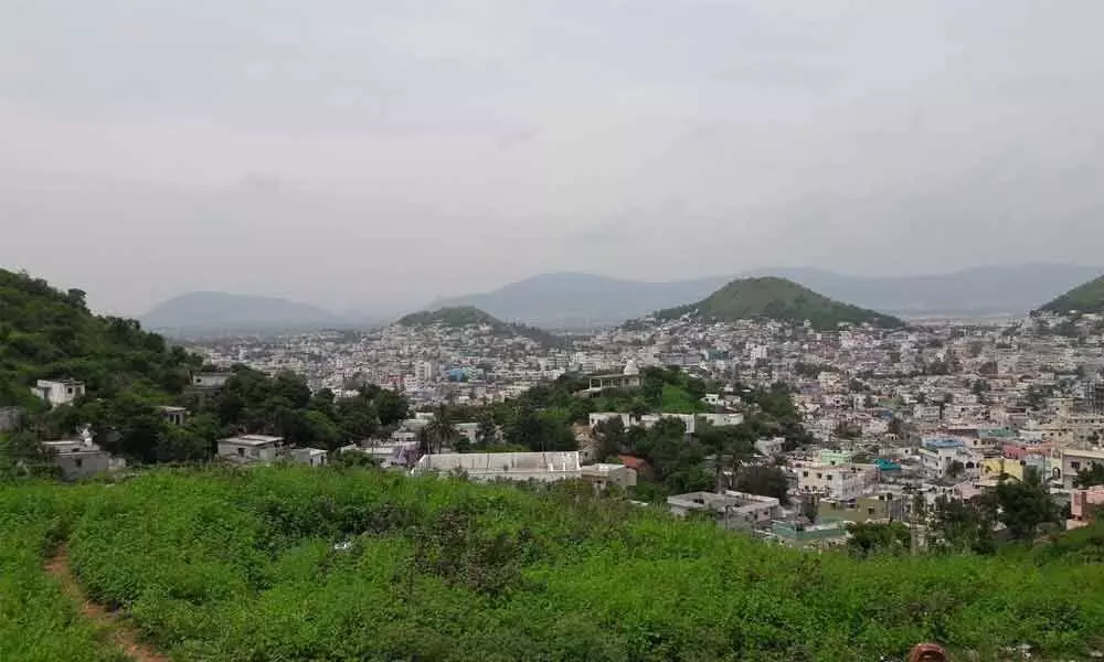 A view of Gajuwaka town