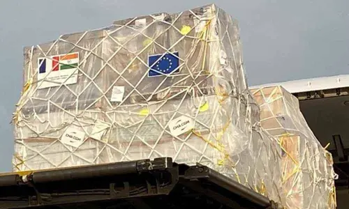 India receives essential medical supplies from France to combat COVID-19 surge