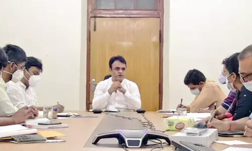 Dr C. N. Ashwathnarayan, Deputy Chief Minister during a review meeting on coronavirus situation with health officials on Sunday