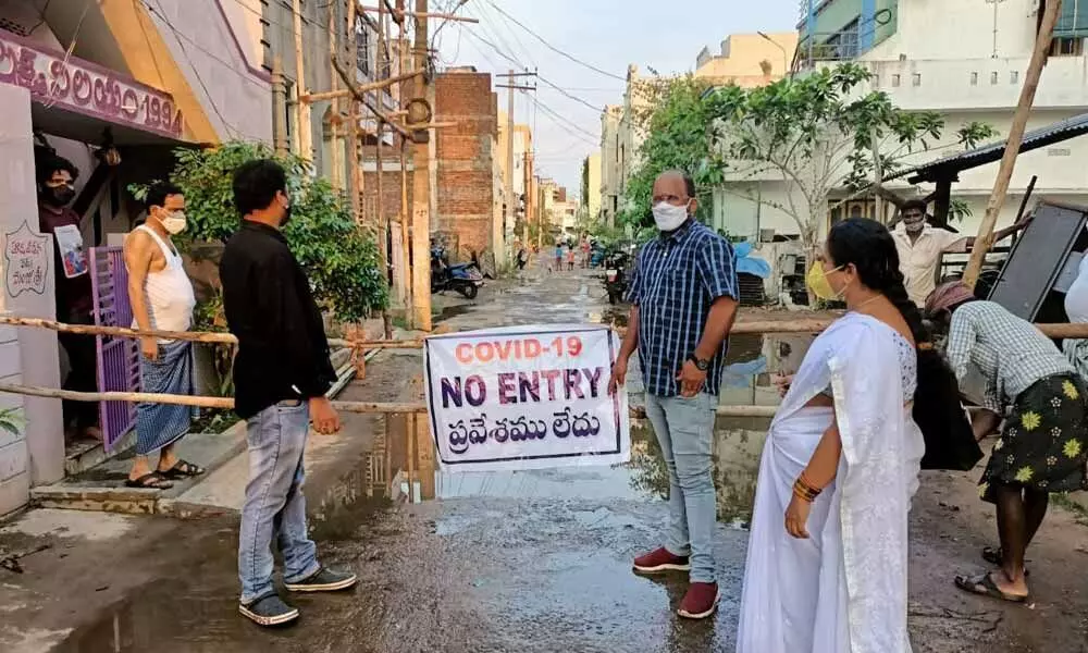 A containment zone in Srikakulam