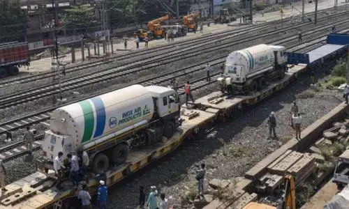 Second Oxygen Express returns to Hyderabad from Odisha