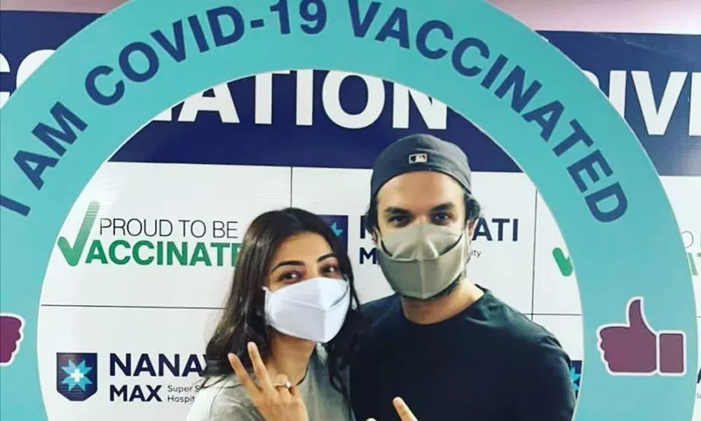 Kajal Aggarwal take coronavirus vaccine