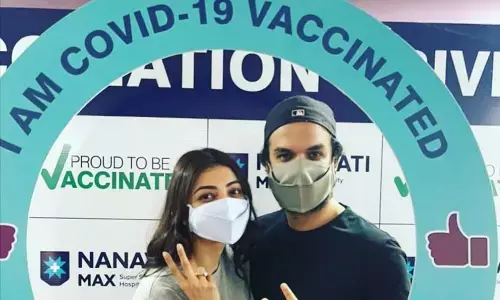 Kajal Aggarwal take coronavirus vaccine