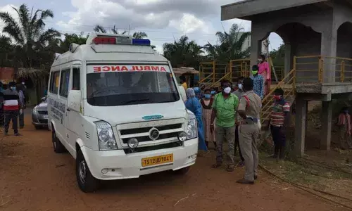 Old mans body brought to the village for the funeral
